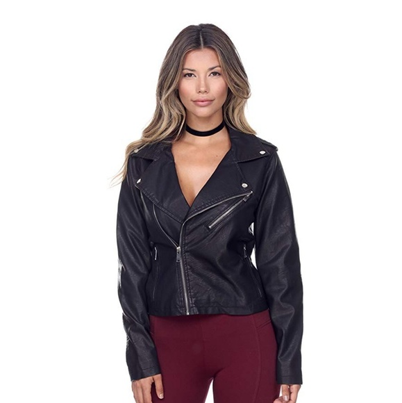 Ci Sono Jackets & Blazers - CI SONO VEGAN LEATHER JACKET